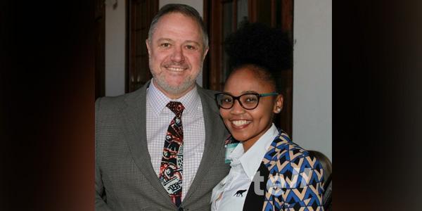 Prof. Jean Botha, transplant surgeon at Wits Donald Gordon Medical Centre with Madimo Mimo Mokgosi, a liver recipient at the launch of TELL